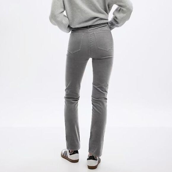 GAP 728856 Women's Sz 31/12R Pilot Gray High Rise Velvet Vintage Slim Pants - Picture 13 of 14